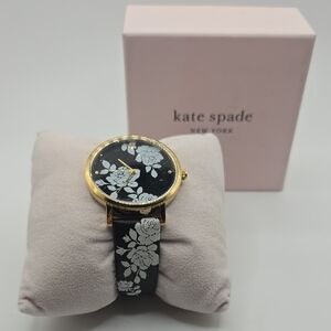 Kate Spade Gold and Black Floral Women's Watch